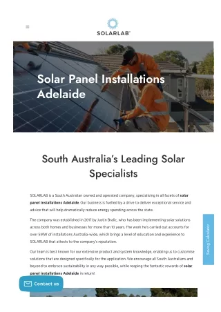 Solar Panel Installation Adelaide