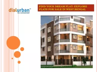 Find Your Dream Flat Explore Flats for Sale in West Bengal