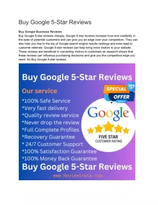 Buy Google 5-Star Reviews