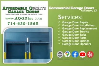 Commercial Garage Doors Fullerton, CA