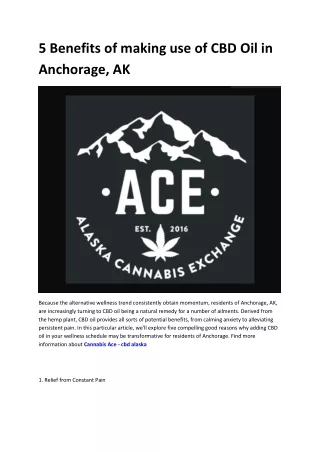 Cannabis Ace - alaska cbd