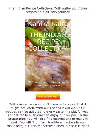 download⚡️ free (✔️pdf✔️) The Indian Recipe Collection: With authentic Indi