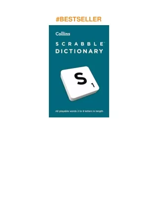 Download⚡️PDF❤️ SCRABBLE™ Dictionary: The official SCRABBLE™ solver – all playable words 2 – 9 l