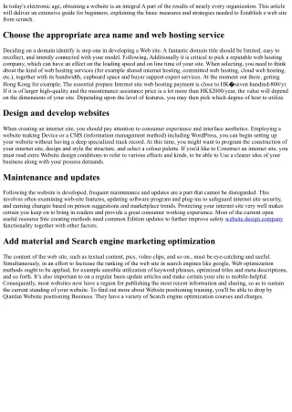 Starter’s Tutorial to Website Creating: Master The fundamental Functions and Nec