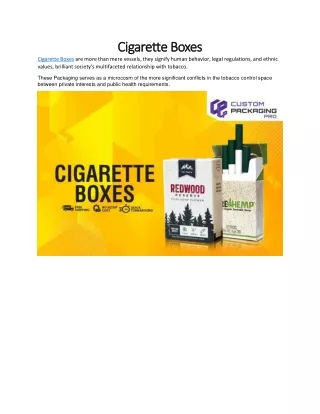 Cigarette Boxes