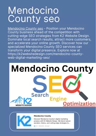 Mendocino County seo