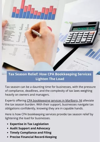 Tax Season Relief: How CPA Bookkeeping Services Lighten The Load