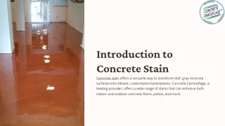 Concrete stain