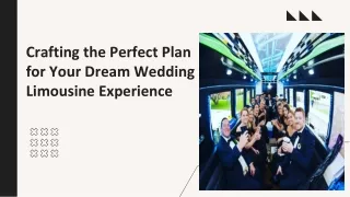 Crafting the Perfect Plan for Your Dream Wedding Limousine Experience