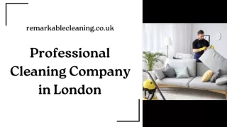 Professional Cleaning Company in London