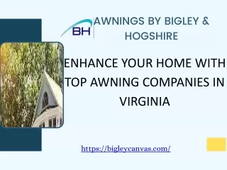 Enhance Your Home with Top Awning Companies in Virginia