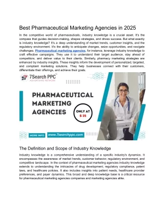 Best Pharmaceutical Marketing Agencies in 2025