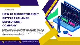 How to Choose the Right Crypto Exchange Development Company