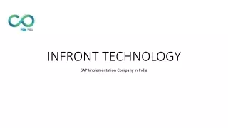 Elevate Your Business with Infront Technology: SAP Implementation in India