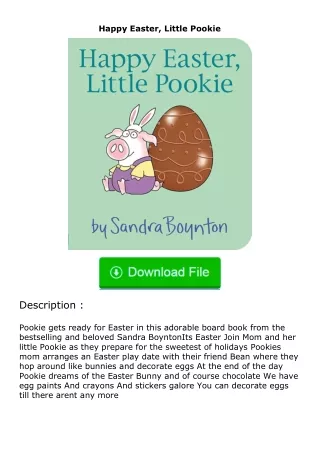 PDF✔Download❤ Happy Easter, Little Pookie