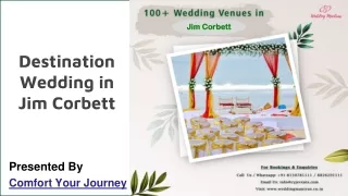 Destination Wedding Venues in Jim Corbett– Wedding Venues