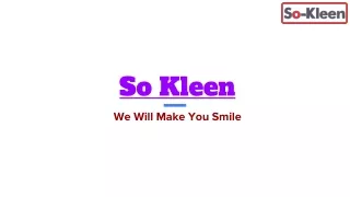 Revitalize Your Space: SO-KLEEN - Your Premier Cleaning Solution in Nigeria