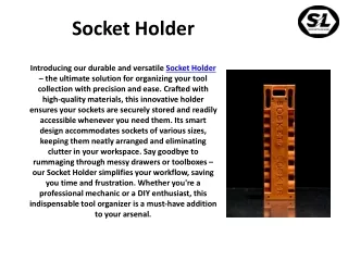 Organize and Conquer: Socket Holder for Half Inch and Deep Well Socket Sets