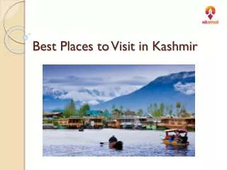 Best Places to Visit in Kashmir