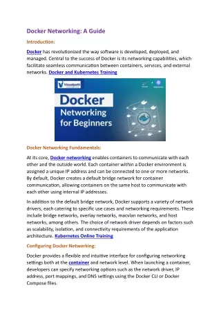 CKA Training Online | Docker and Kubernetes Training