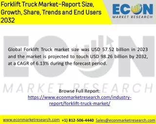 Forklift Truck Market