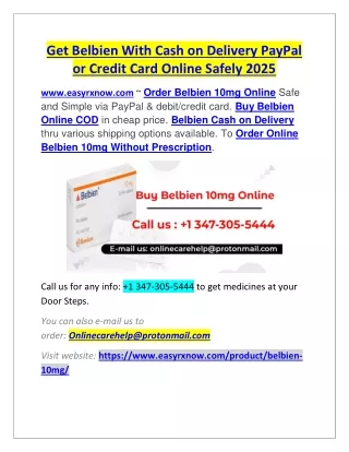 Get Belbien With Cash on Delivery PayPal or Credit Card Online Safely 2025