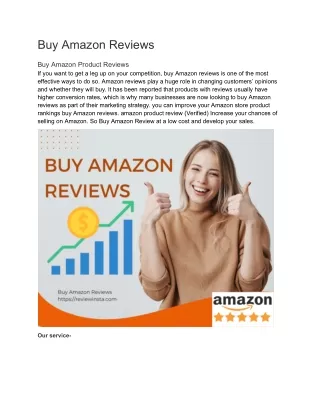 Buy Amazon Reviews