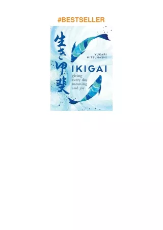 ❤️PDF⚡️ Ikigai: The Japanese Art of a Meaningful Life