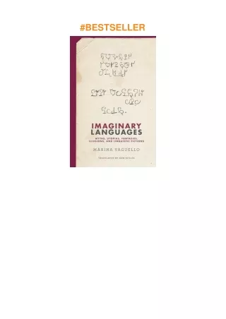 ❤read Imaginary Languages: Myths, Utopias, Fantasies, Illusions, and Linguistic Fictions
