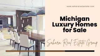 Luxury Homes for Sale in Michigan