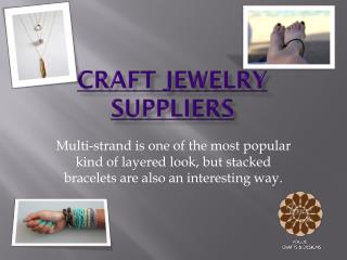 Craft jewelry suppliers, Fashion Jewelry