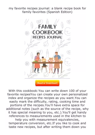 Download⚡ my favorite recipes journal: a blank recipe book for family favor