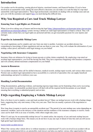 The Benefits of Collaborating With Top-Rated Automobile Accident Lawyers