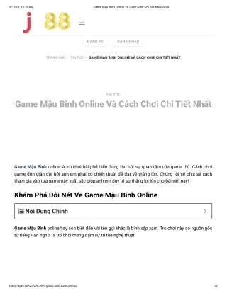 Game Mậu Binh Online Và Cách Chơi Chi Tiết Nhất