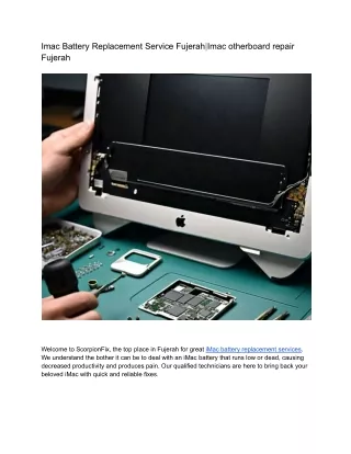 imac battery replacement service Fujerah