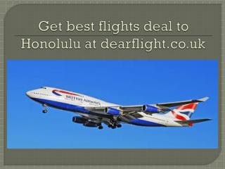 Cheap flights to Honolulu