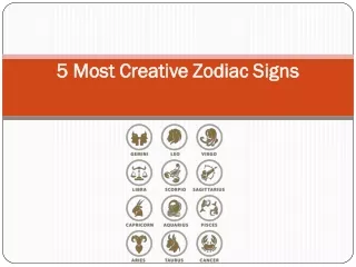 5 Most Creative Zodiac Signs