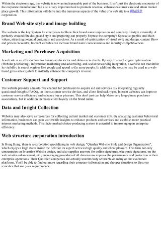 Corporate Web-sites are very important. How critical is impression Site layout t