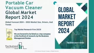 Portable Car Vacuum Cleaner Market Demand, Size, Growth And Forecast 2024-2033