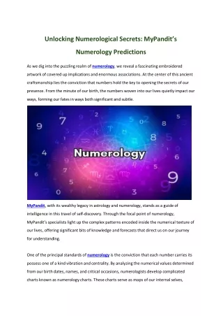 Unlocking Numerological Secrets_ MyPandit’s Numerology Predictions