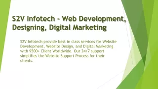 S2V Infotech - Web Development, Designing, Digital Marketing