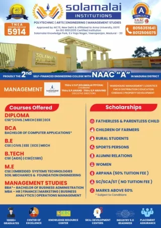 Solamalai College of Engineering Admission Brouchure