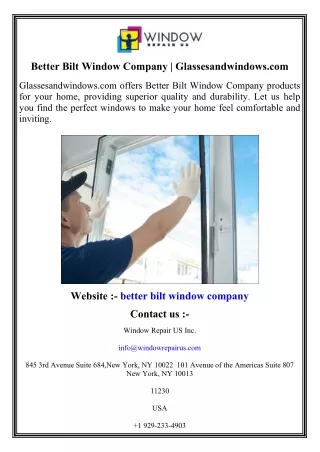 Better Bilt Window Company   Glassesandwindows.com