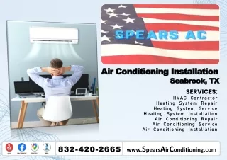 Air Conditioning Installation Seabrook, TX