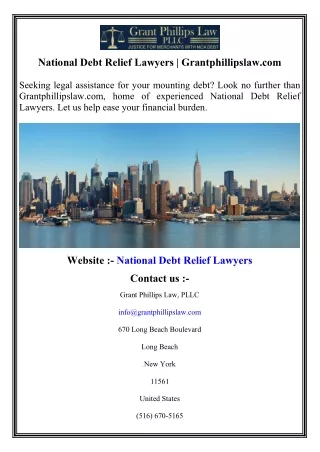 National Debt Relief Lawyers   Grantphillipslaw.com