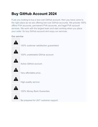 Buy GitHub Account 2024