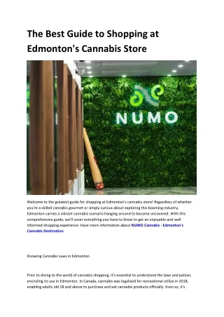 NUMO Cannabis - Cannabis Dispensaries