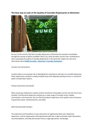 9 NUMO Cannabis - Cannabis Dispensaries