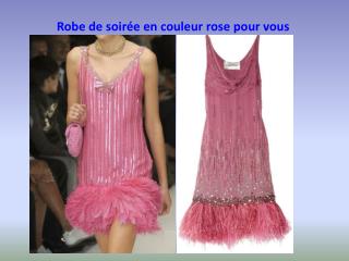 robe longue rose