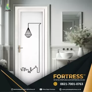 EKSKLUSIF!!! WA 0821 7001 0763 (FORTRESS) Jual Pintu Aluminium Warna Putih Estetik di Mojokerto